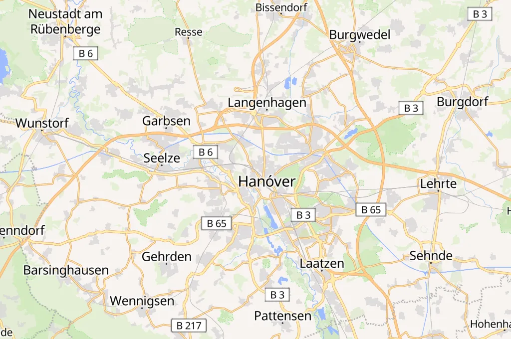 Hannover Area Map