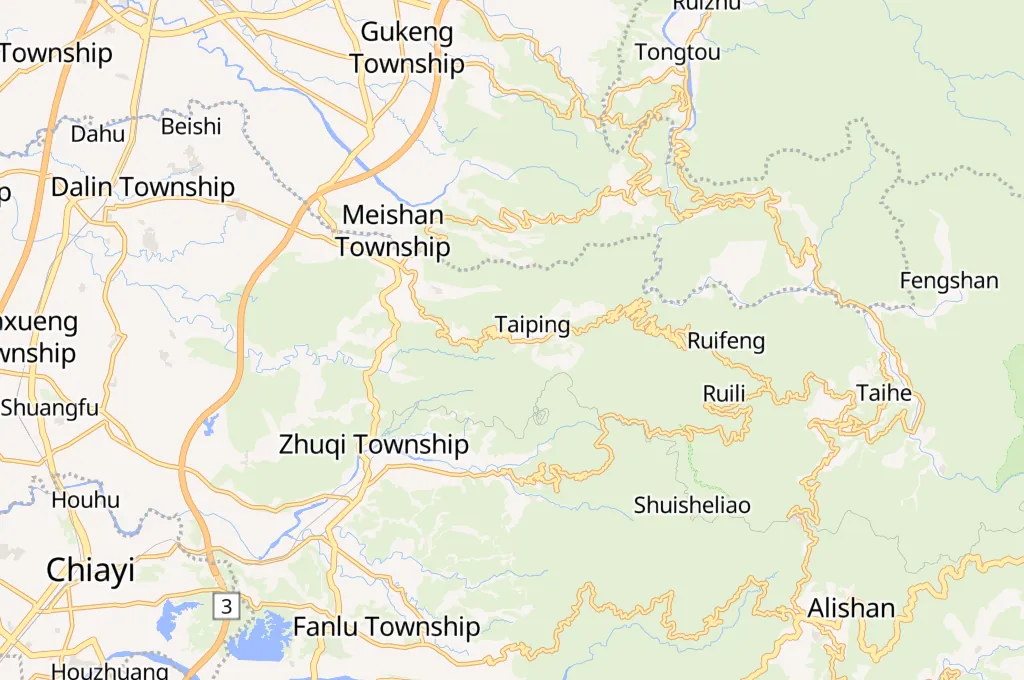 Puente Colgante de Taiping Area Map Puente Colgante de Taiping Area Map