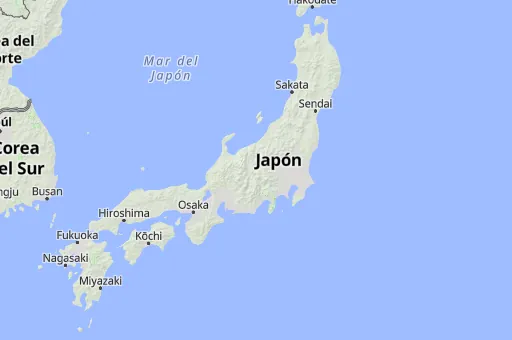 Map of Japón