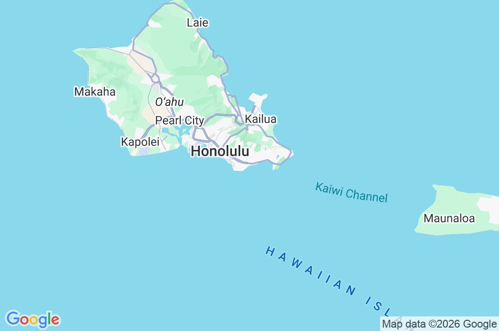 Kahala Beach Area Map