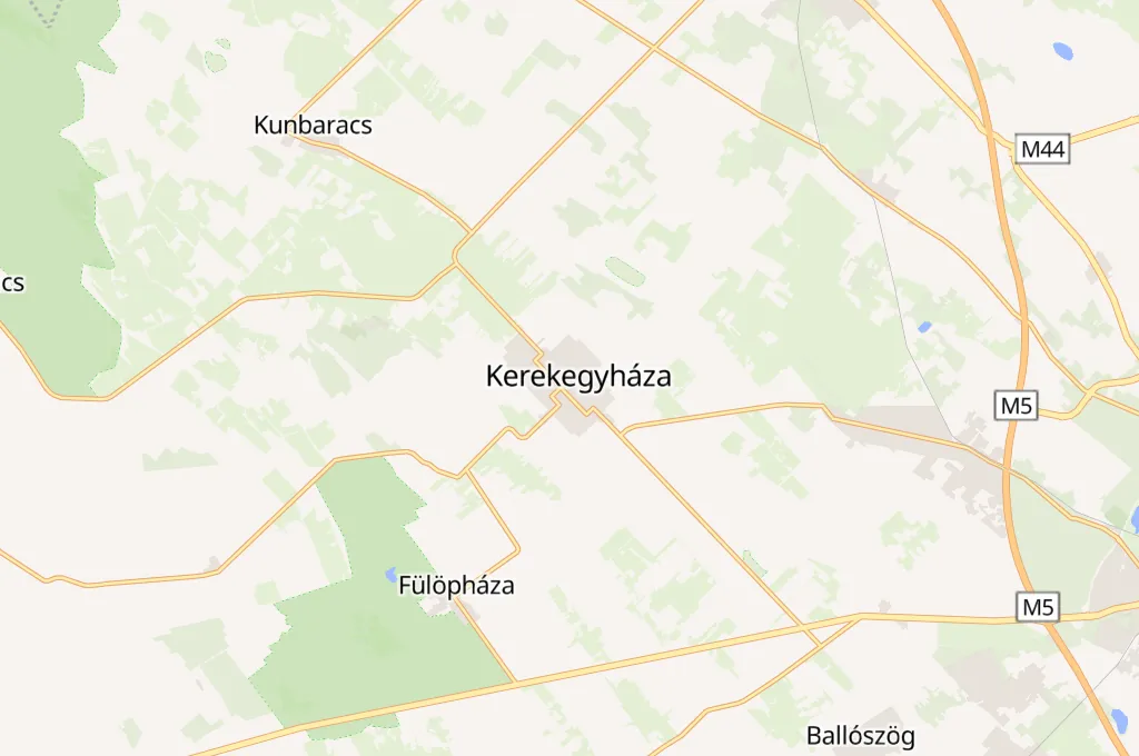Kerekegyháza Area Map Kerekegyháza Area Map
