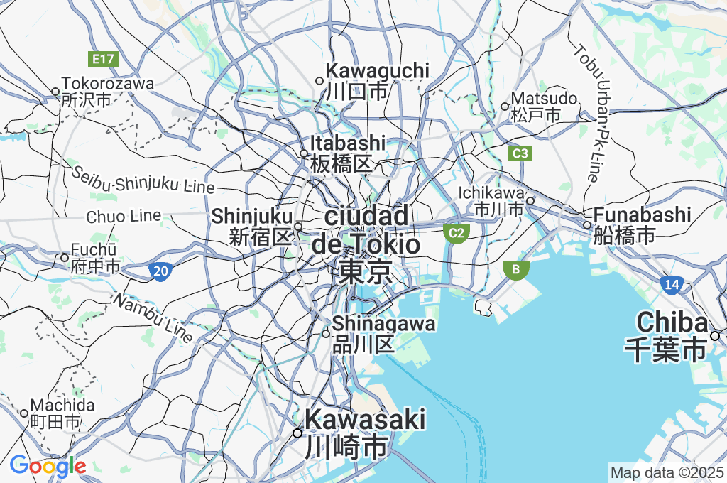 Estación de Tokio Area Map