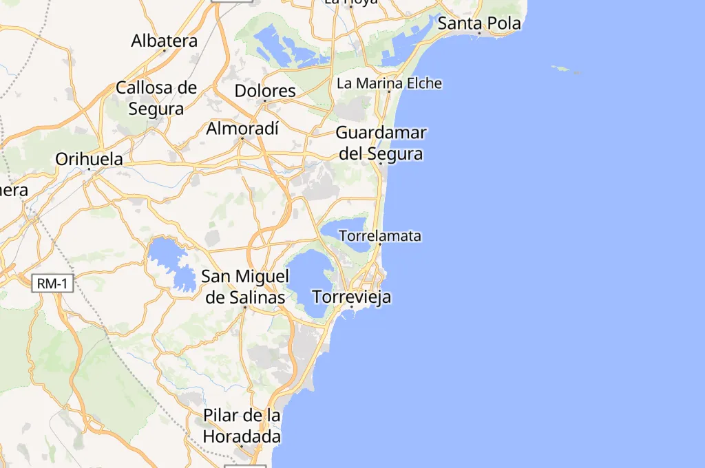 Laguna de La Mata Area Map Laguna de La Mata Area Map
