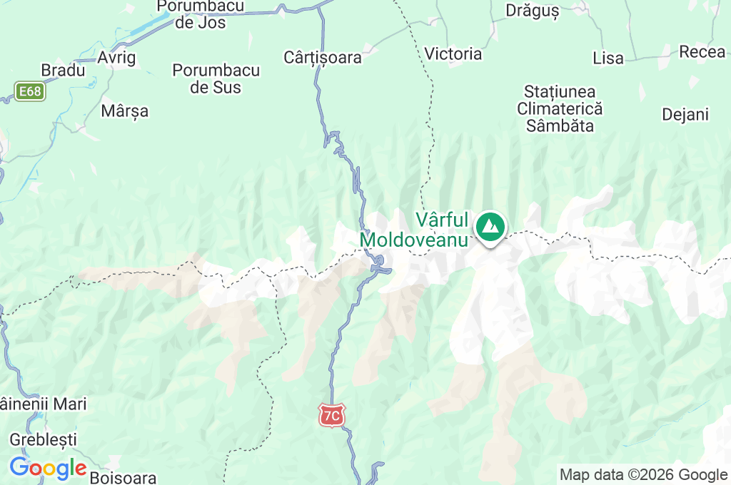 Lago Bâlea Area Map