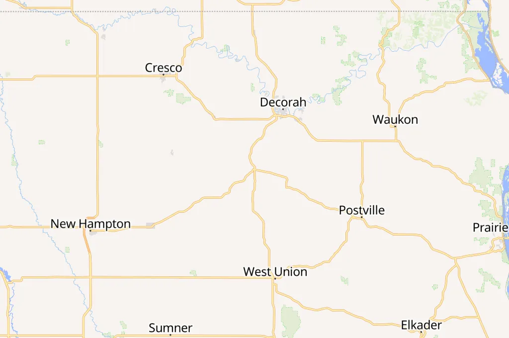 Calmar Area Map Calmar Area Map