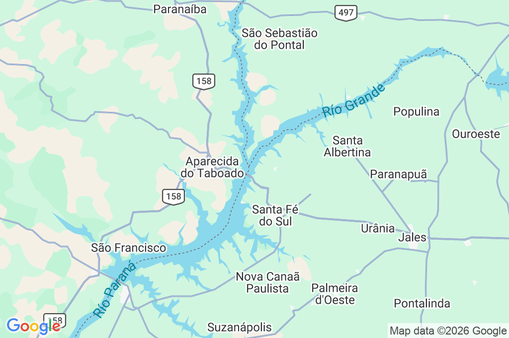 Santa Clara d'Oeste Area Map Santa Clara d'Oeste Area Map