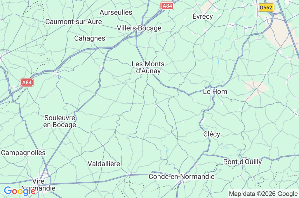 Mont Pinçon Area Map