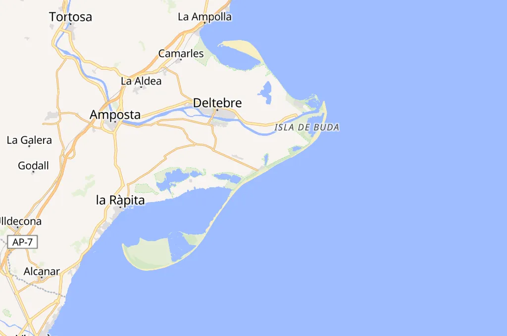 Reserva Natural Riet Vell Area Map