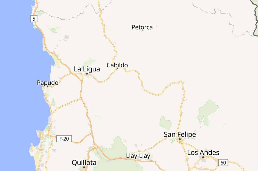 Valparaíso Area Map