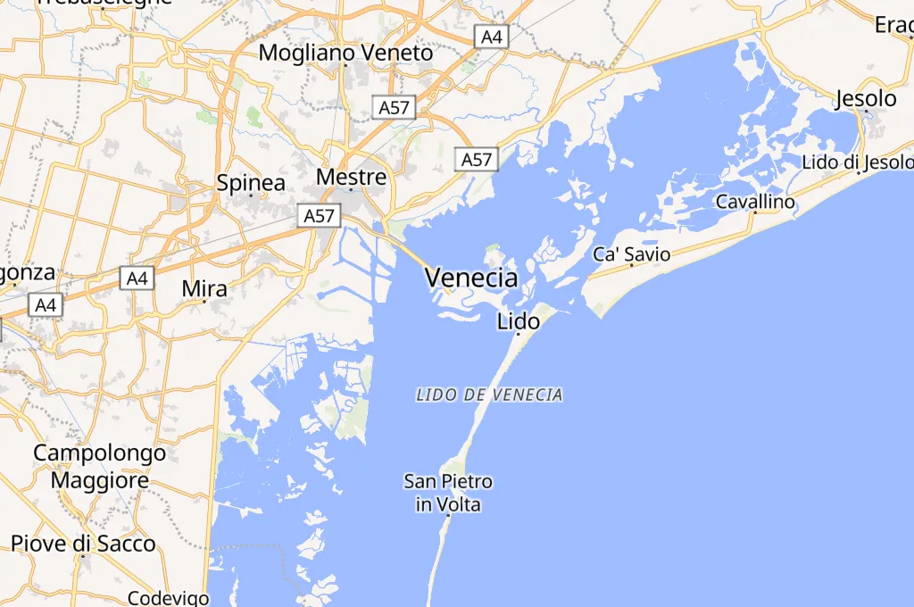 Venecia Area Map Venecia Area Map