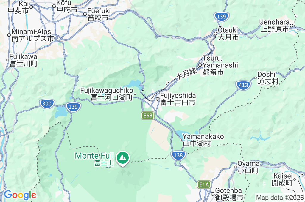 Estación de Fujisan Area Map Estación de Fujisan Area Map