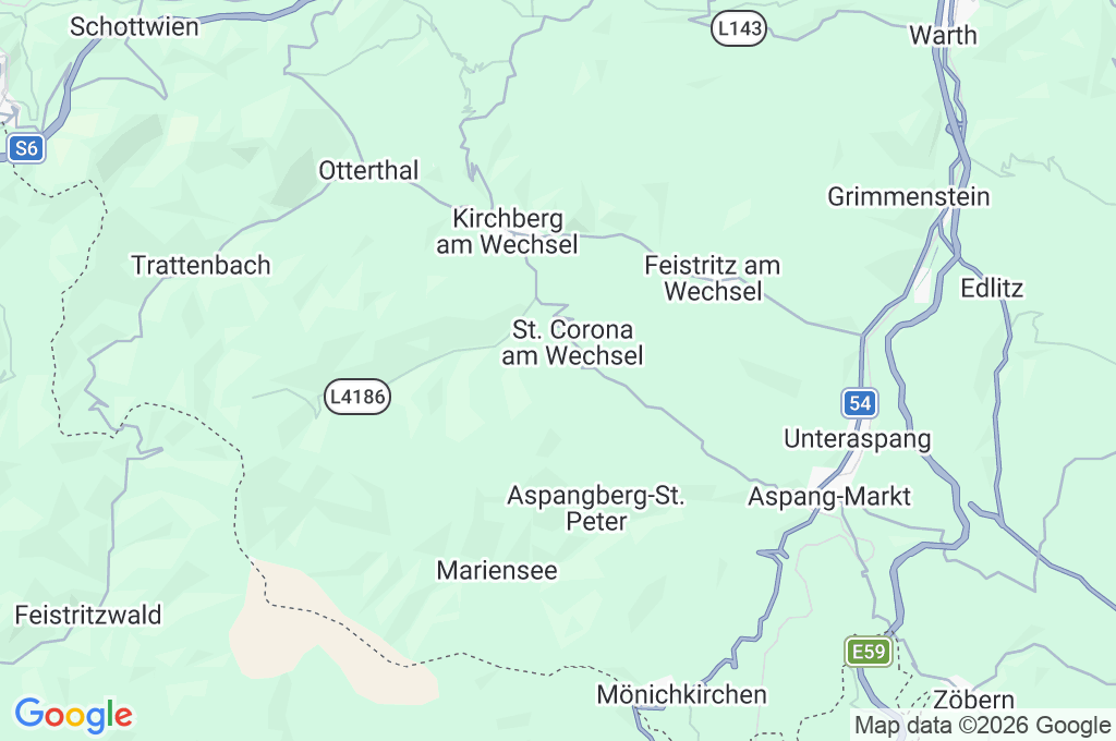 St. Corona am Wechsel Area Map