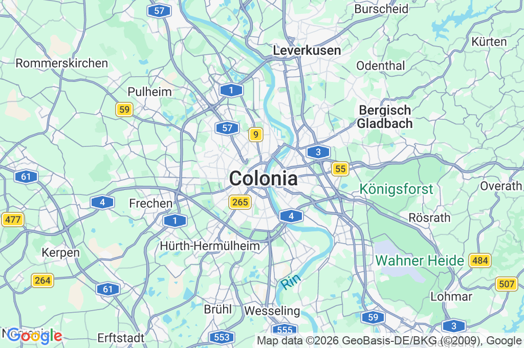 Catedral de Colonia Area Map Catedral de Colonia Area Map