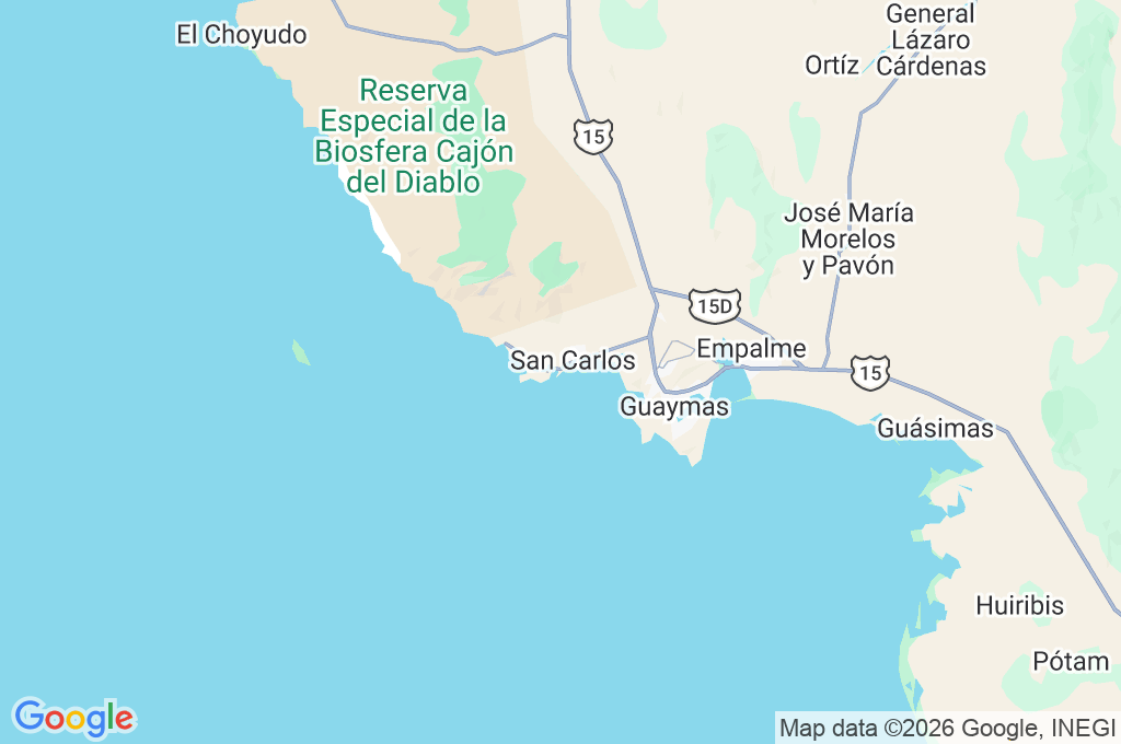 San Carlos Area Map San Carlos Area Map