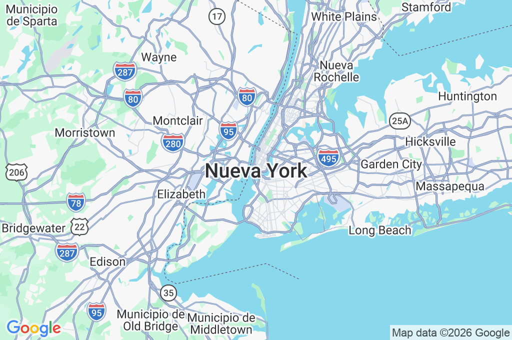Nueva York Area Map