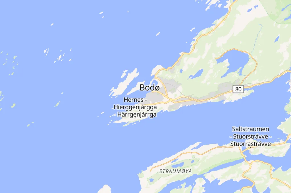 Puerto de Bodø Area Map