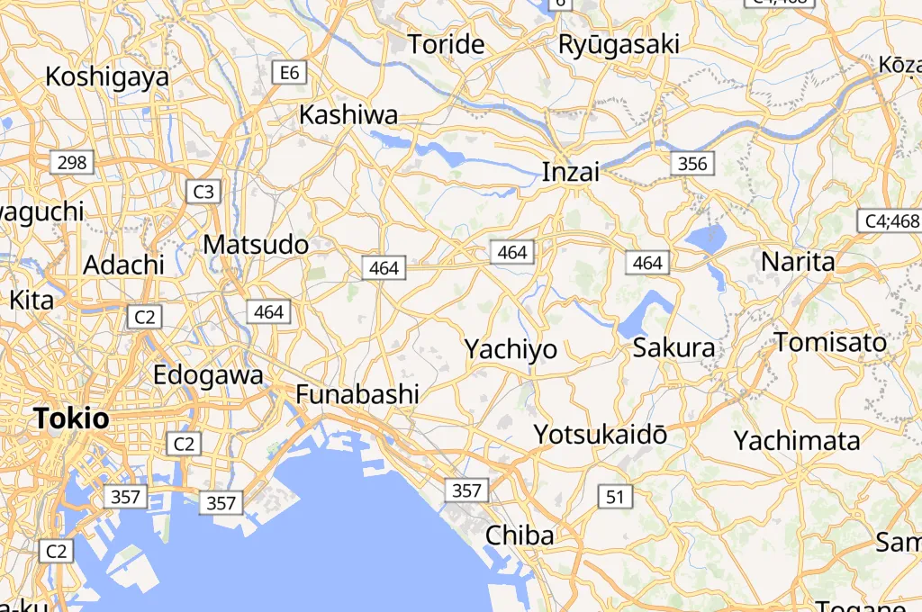 Parque Andersen de Funabashi Area Map Parque Andersen de Funabashi Area Map