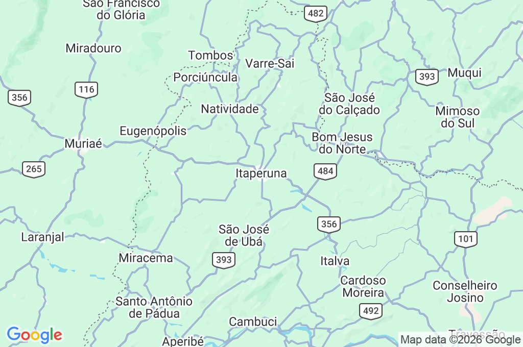 Tráfico en la Avenida BR-356 Area Map