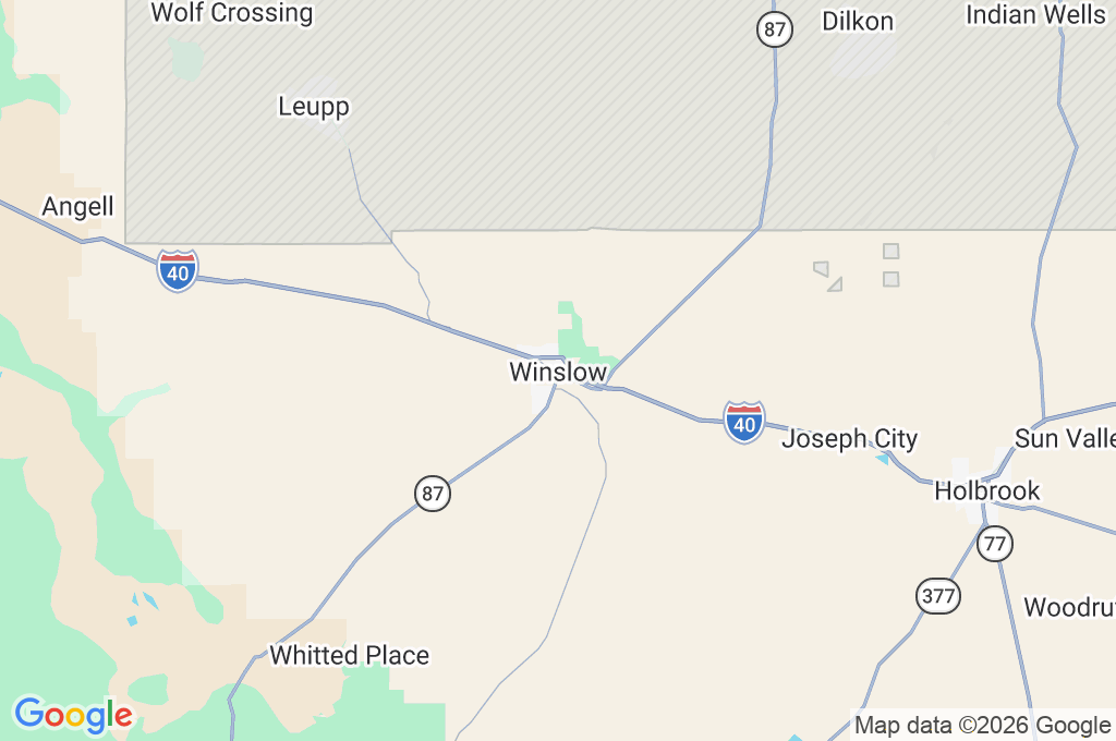 Winslow Area Map