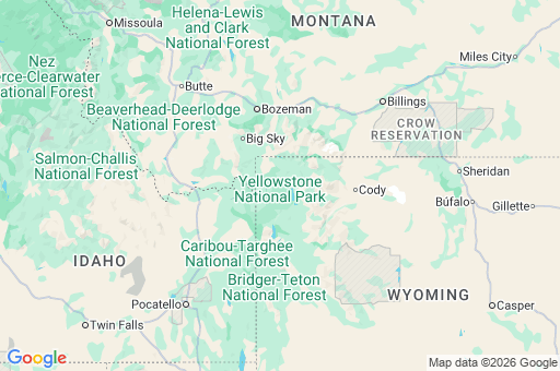 Map of Condado de Teton
