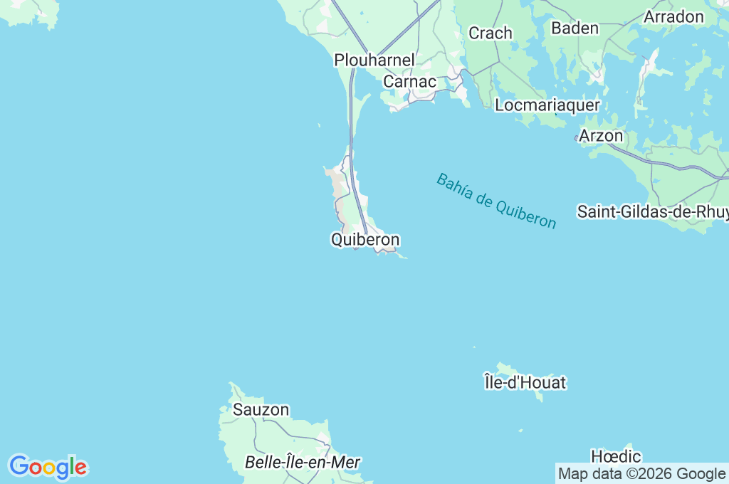 Grande Plage de Quiberon Area Map