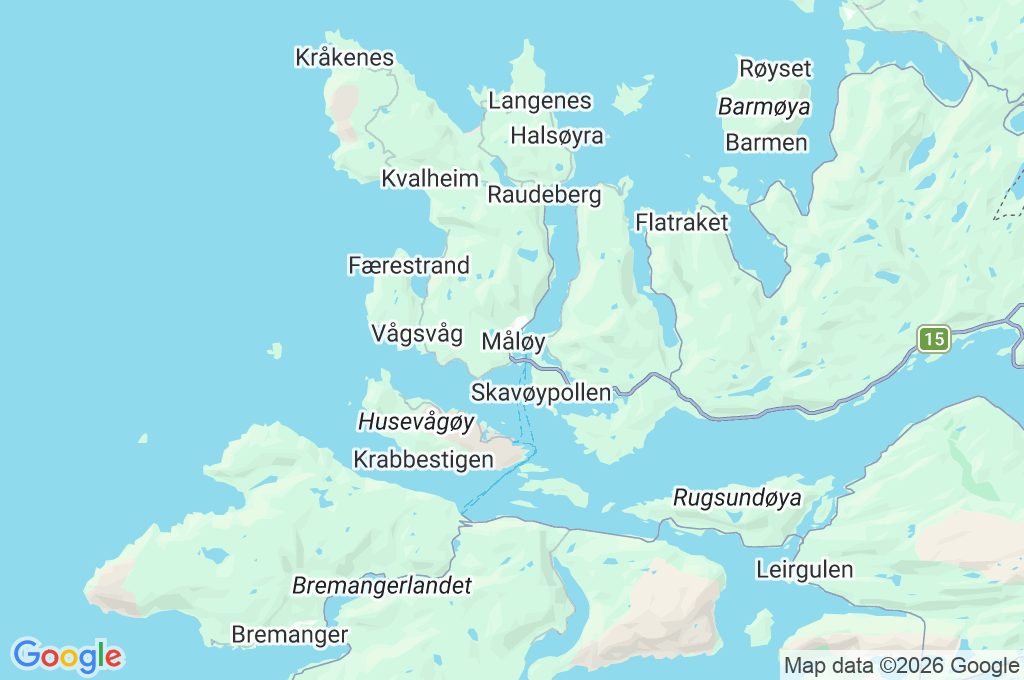 Måløy Area Map