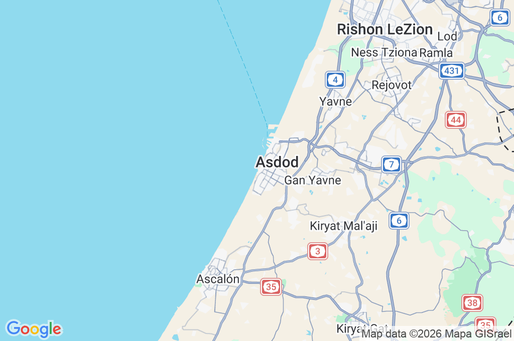 Ashdod Area Map