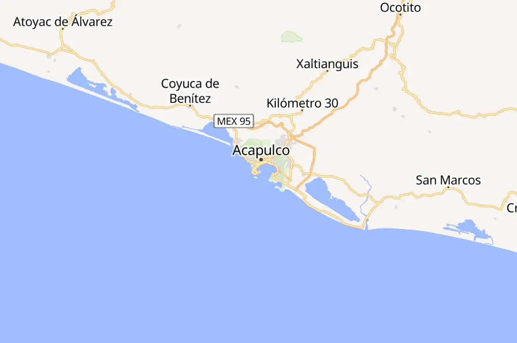 Bahía de Santa Lucía Area Map Bahía de Santa Lucía Area Map