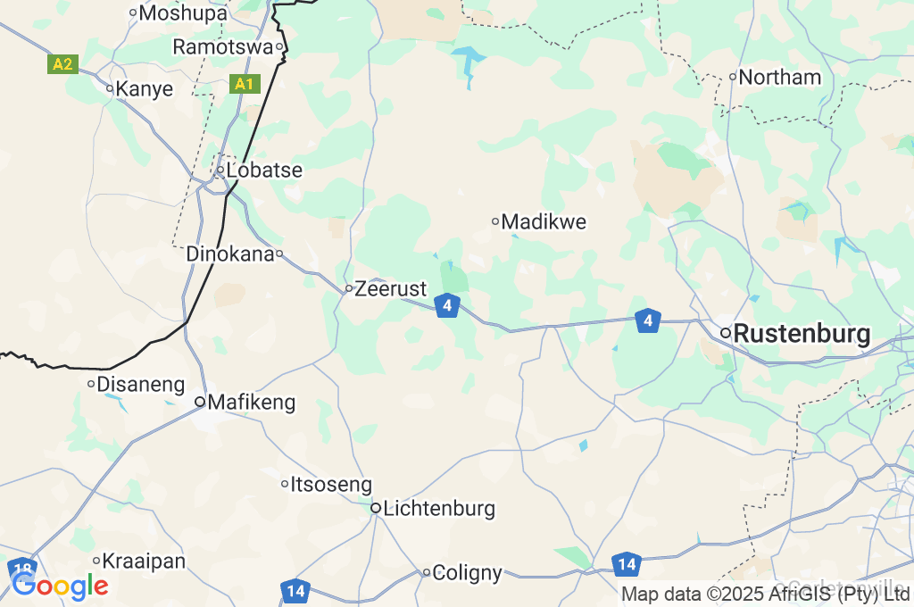 Groot Marico Area Map