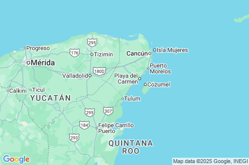 Map of Playa del Carmen