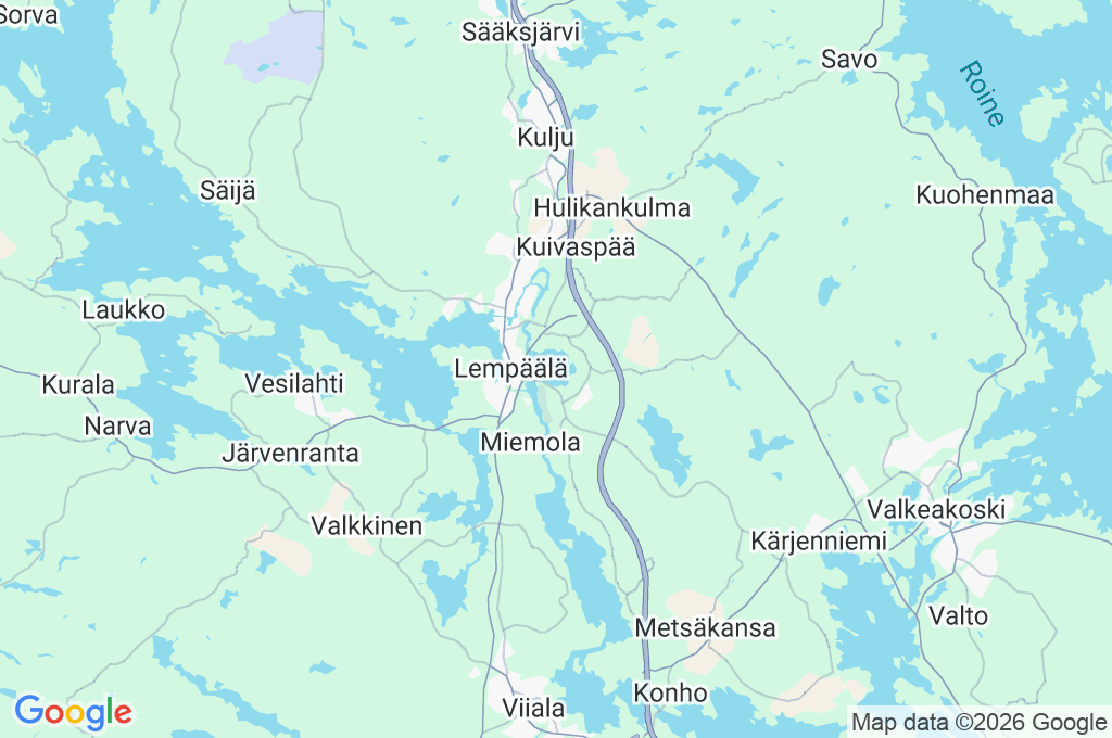Ahtialanjärvi Area Map Ahtialanjärvi Area Map