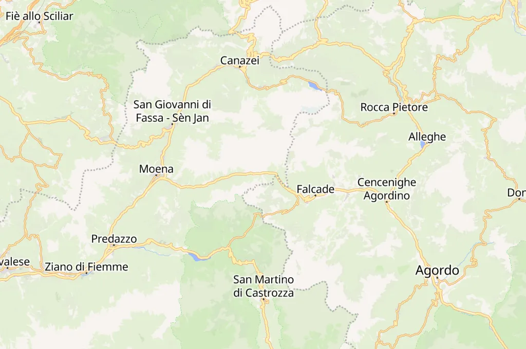 Col Margherita Area Map