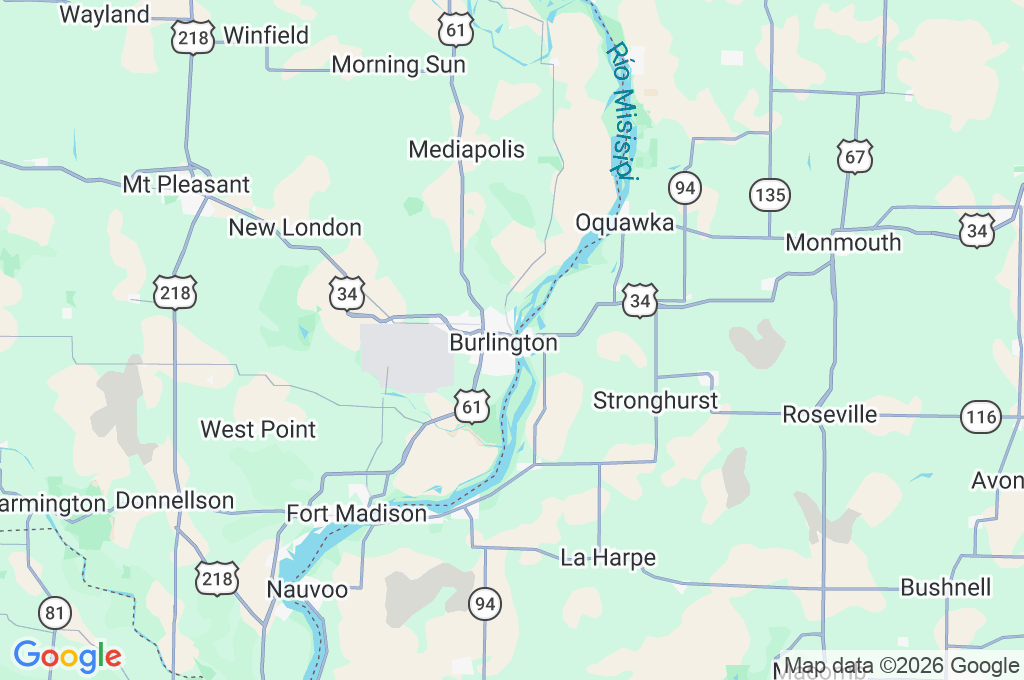 Burlington Area Map Burlington Area Map
