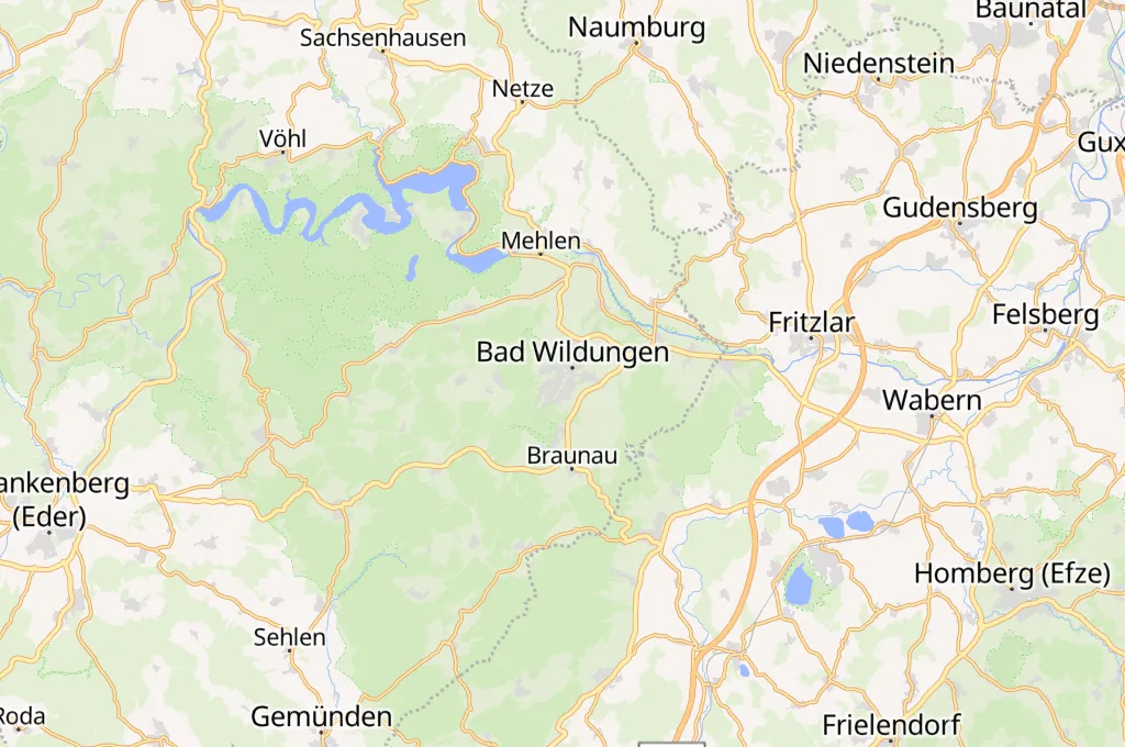Kurschattenbrunnen Area Map