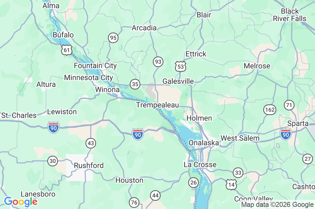 Trempealeau Area Map Trempealeau Area Map