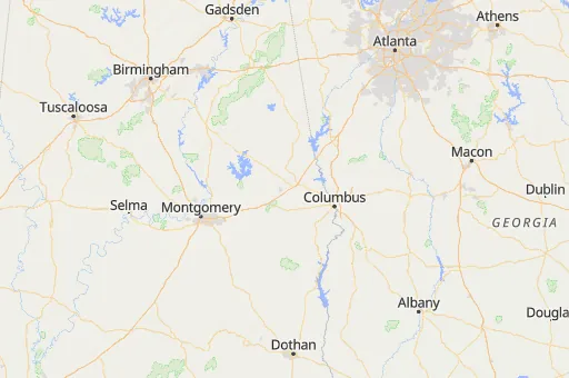 Map of Auburn