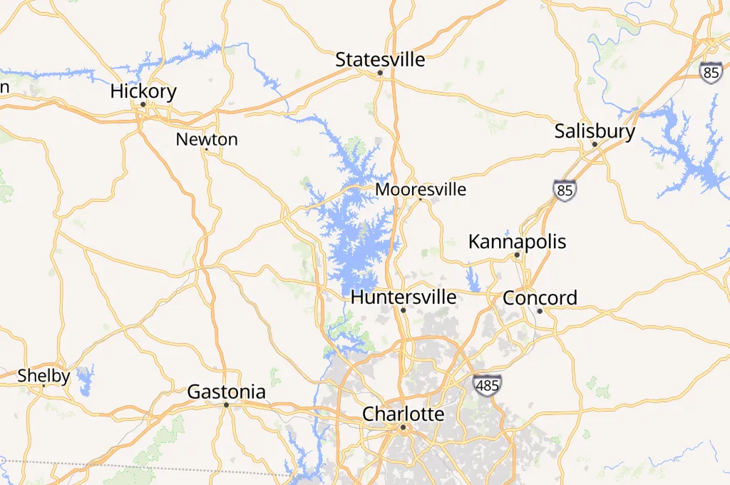 Lake Norman Yacht Club Area Map Lake Norman Yacht Club Area Map