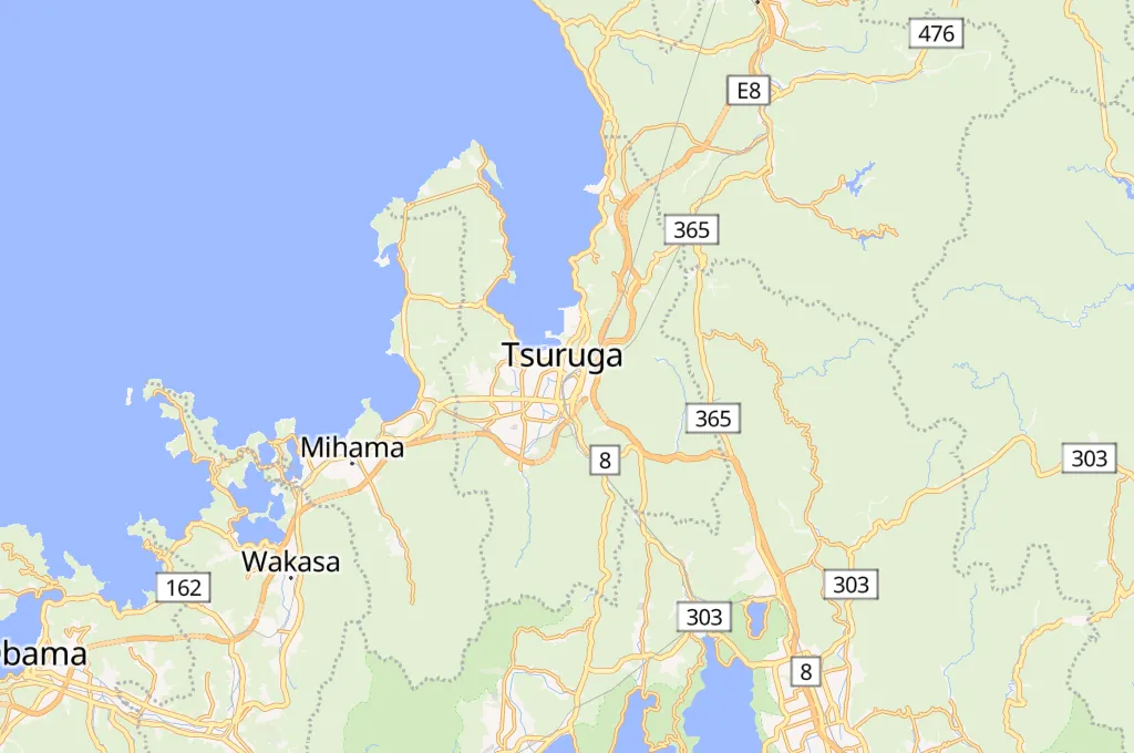Estación de Tsuruga Area Map Estación de Tsuruga Area Map