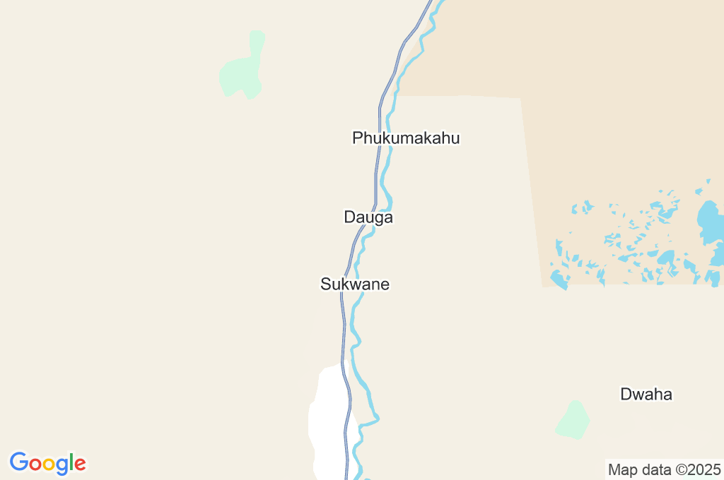 Río Boteti Area Map