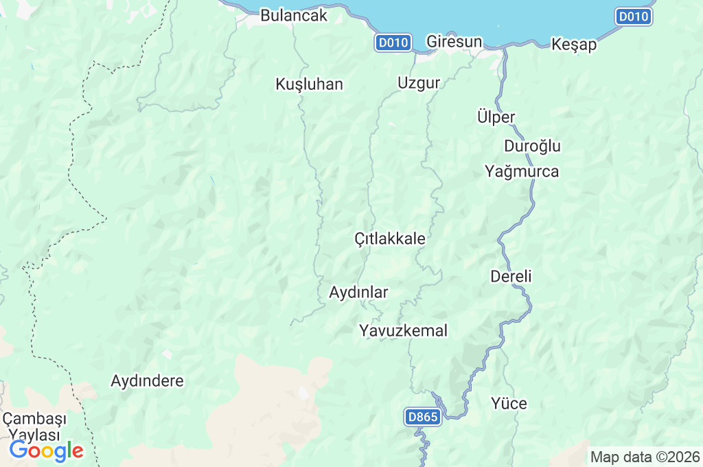 Okçu Area Map Okçu Area Map