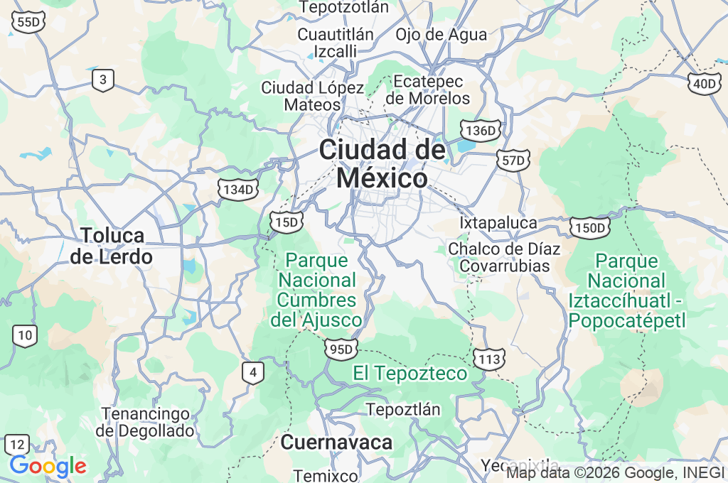 Centro de Tlalpan Area Map Centro de Tlalpan Area Map