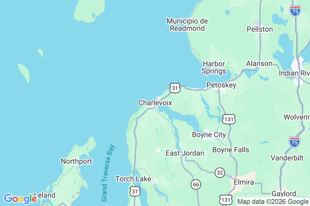 Charlevoix Area Map