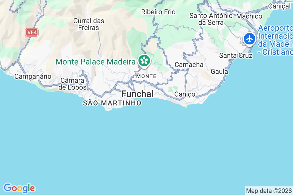 Praia da Barreirinha Area Map Praia da Barreirinha Area Map