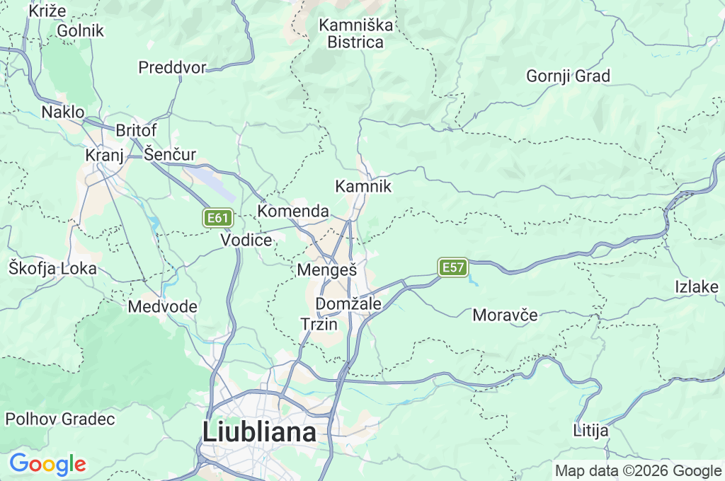 Volčji Potok Area Map