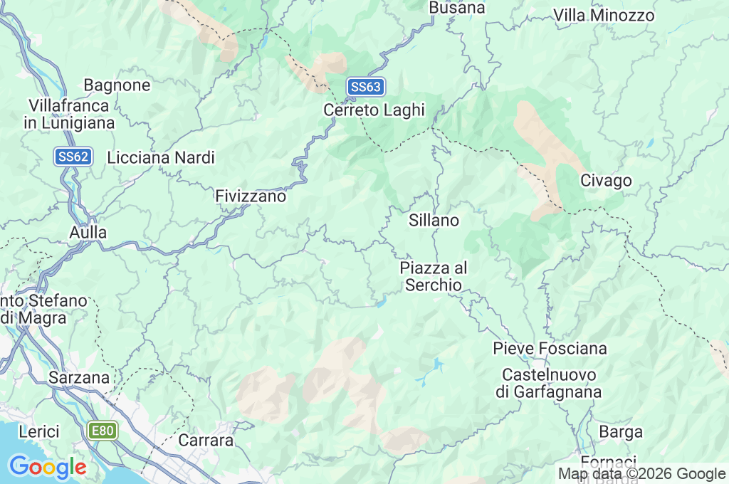 Monte Argegna Area Map