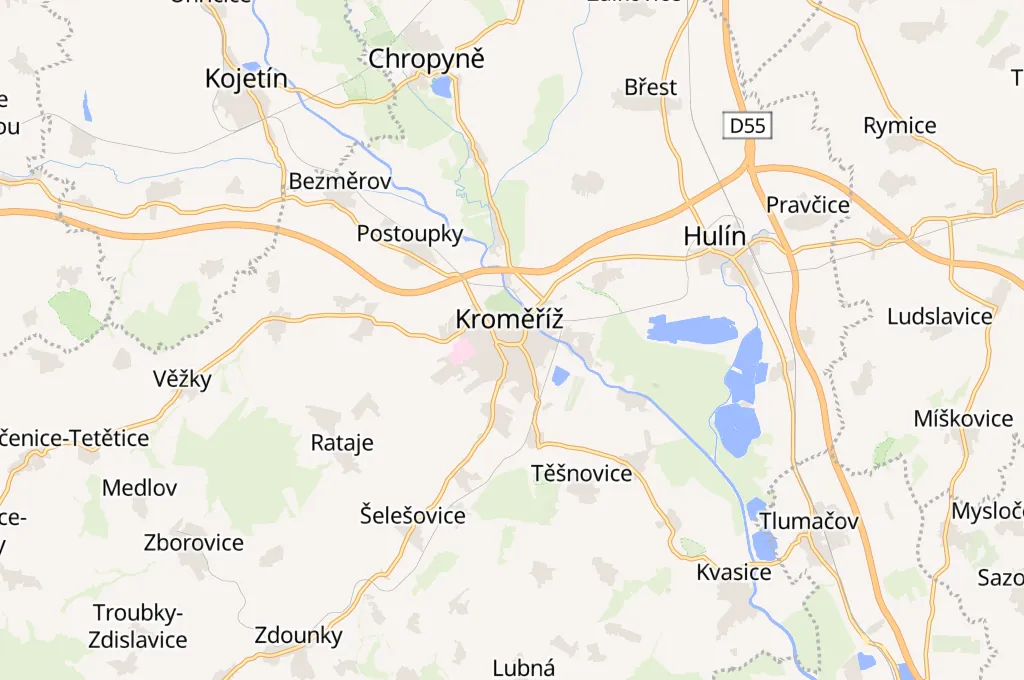 Riegrovo náměstí Area Map