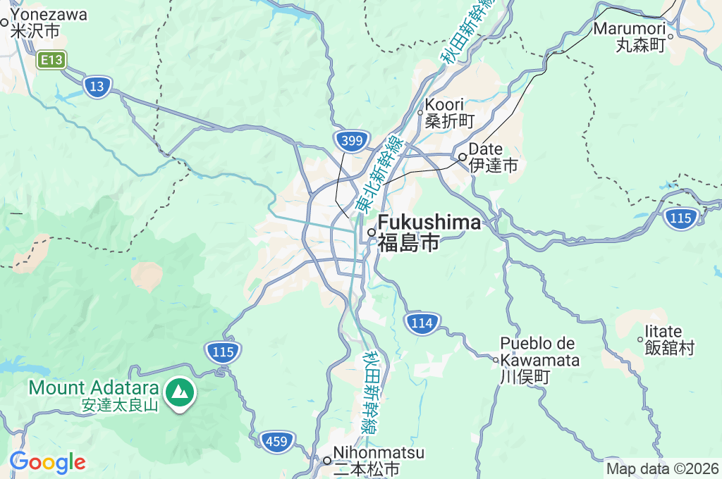 Okitamachō Area Map Okitamachō Area Map