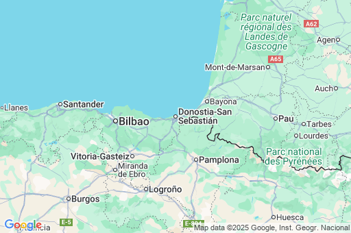 Map of Guipúzcoa