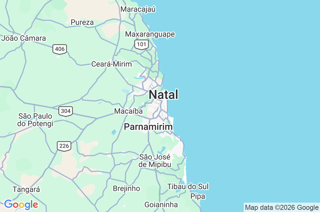 Lagoa Nova Area Map Lagoa Nova Area Map