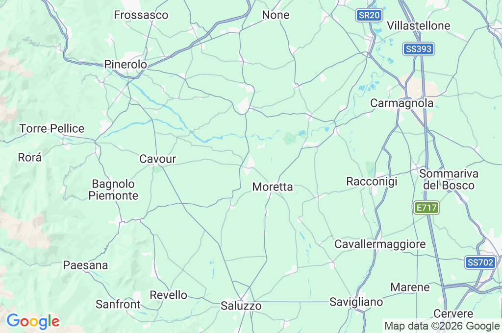 Villafranca Piemonte Area Map Villafranca Piemonte Area Map